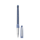 Crystalline Nova rollerball pen, Blue, Chrome plated